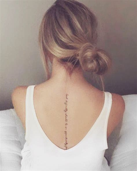 dainty spine tattoos